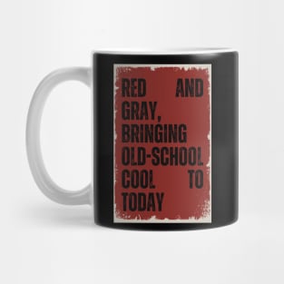 Red and Gray: Timeless Style for Modern Days Mug